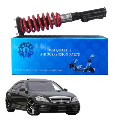 مرسدس W221 Air Spring To Coil Spring Coversion Kit با تبلیغات و شوک تعلیق هوا قابل تنظیم